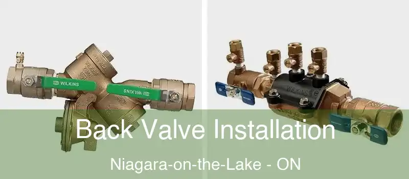 Back Valve Installation Niagara-on-the-Lake - ON